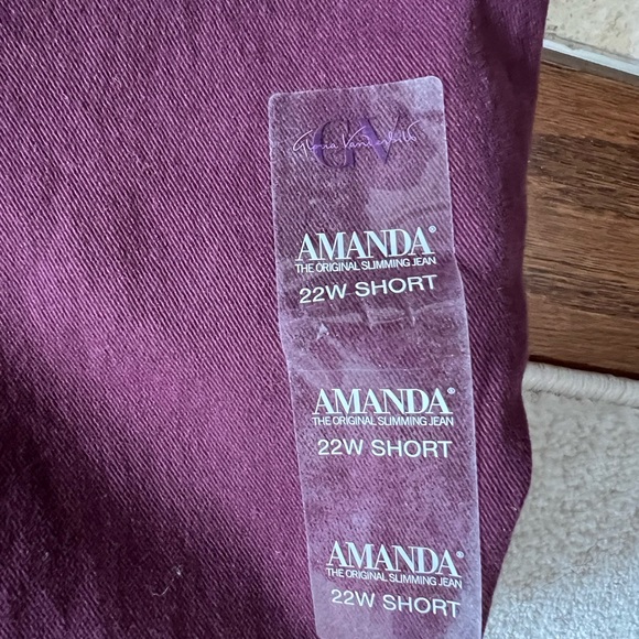 Size 22W Short Gloria Vanderbilt Amanda🆕 Slimming Jean Classic Rise,tapered leg - Picture 11 of 16